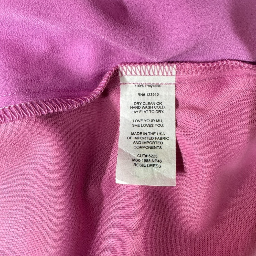 Show Me Your Mumu Rosie Crepe Dress, Sz Small, Off Shoulder Midi Side Slit NEW - Picture 14 of 14
